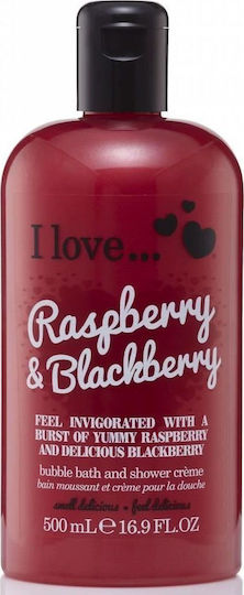 I Love Cosmetics Raspberry & Blackberry Κρεμώδες Αφρόλουτρο Ενυδατικό 500ml