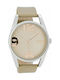 Oozoo Uhr mit Beige Lederarmband C7270