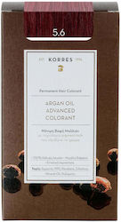 Korres Argan Oil Advanced Colorant 5.6 Καστανό Ανοιχτό Κόκκινο