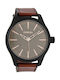 Oozoo Watch with Brown Leather Strap C7427