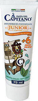 Pasta del Capitano Junior Kinderzahnpasta Für 6+ Jahre Mit Minzgeschmack 75ml