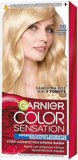 Garnier Color Sensation Βαφή Μαλλιών 110 Κατάξανθο Φυσικό Ξανθό 110ml