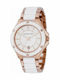 Michael Kors Acrylic Ladies Women's Watch with White Metal Bracelet