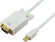 Powertech mini DisplayPort male - VGA male 3m (CAB-DP013)