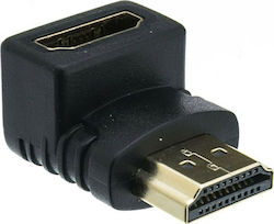 Powertech Convertor HDMI masculin în HDMI feminin 1buc (CAB-H034)