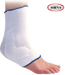 Johns 12470 Ankle Brace with Silicone Pads White