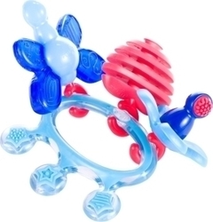 Difrax Crown Teething Ring Beißspielzeug für Zahnen aus Plastik für 6 m+ 1Stück