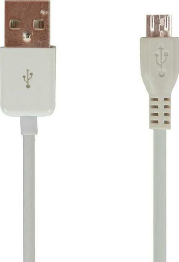Powertech Regulär USB 2.0 auf Micro-USB-Kabel Weiß 1m (CAB-U008) 1Stück