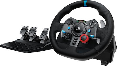 Logitech G29 Driving Force Steering Wheel with Pedals for PC / PS3 / PS4 / PS5 with 900° Rotation