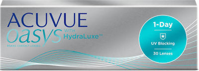 Acuvue 1-Day Oasys 30 Ημερήσιοι Φακοί Επαφής Σιλικόνης Υδρογέλης με UV Προστασία
