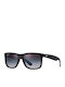 Ray Ban Justin Unisex Sunglasses with Black Plastic Frame and Black Gradient Polarized Mirror Lens RB4165 622/T3