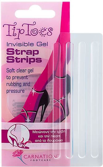 Carnation Επιθέματα Tip Toes Strap Strips με Gel για Φουσκάλες 4τμχ