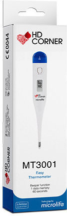 Microlife HD Corner MT 3001 Ψηφιακό Θερμόμετρο Μασχάλης Κατάλληλο για Μωρά