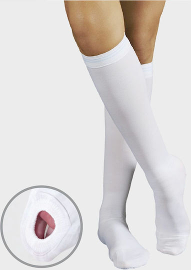 Anatomic Help Graduated Compression Calf High Socks White