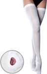 Anatomic Help Graduated Compression Thigh High Stockings White