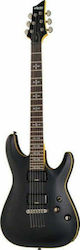 Schecter Demon-6 ABSN Electric Guitar Stratocaster with HH Pickup Configuration Aged Black Satin