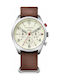 Tommy Hilfiger Corbin Uhr Chronograph Batterie mit Braun Lederarmband