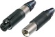 Neutrik Plug XLR male/female 2pcs Black (NC3FM-C)