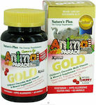 Nature's Plus Animal Parade GOLD Chewable Multivitamins Cherry F Vitamin for Immune System Boost Cherry 60 chewable tabs