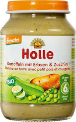 Holle Baby Food Jar Potatoes, Peas & Zucchini Gluten-Free for 6m+ 190gr