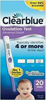 Clearblue Advanced Digital Ovulation 20Stück Digitale Ovulationstest mit Zwei-Hormon-Index