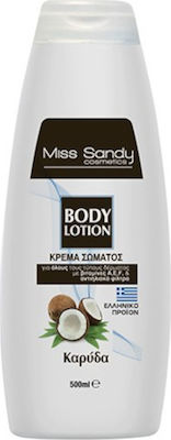 Miss Sandy Καρύδα Hidratantă Crema pentru Corp cu Aromă de Nucă de cocos 500ml