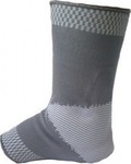 Adco 05480 Elastic Ankle Brace with Silicone Pads in Gray color