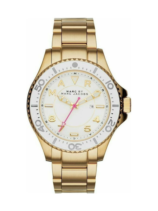 Marc Jacobs Dizz Watch with Gold Metal Bracelet