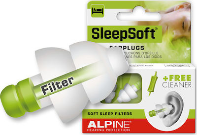 Alpine SleepSoft Earplugs Green 2pcs 111.21.150