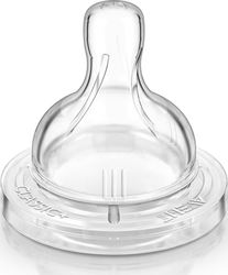 Philips Baby Bottle Teat of Silicone Adjustable Flow for 3+ months 2τμχ