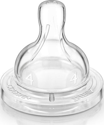 Philips Baby Bottle Teat of Silicone Fast Flow for 6+ months 2τμχ