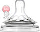 Philips Baby Bottle Teat of Silicone Adjustable Flow for 3+ months 2τμχ