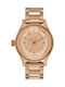 Nixon Uhr mit Rose Gold / Rose Gold Metallarmband