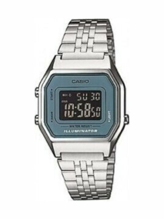 Casio Vintage Γυναικείο Ρολόι Μπαταρίας με Ασημ...