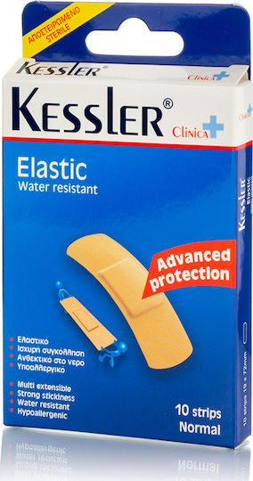 Kessler Clinica Elastic Waterproof & Sterilized Plasters Normal 10pcs