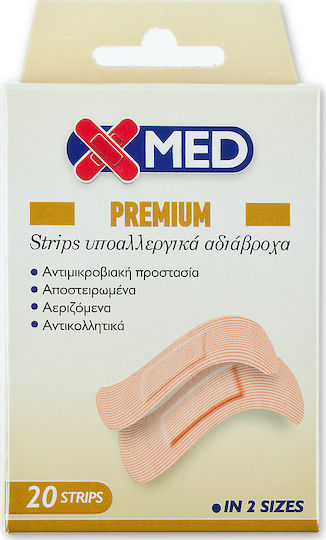 X-Med Premium 2 Μεγέθη Αυτοκόλλητα Επιθέματα 20τμχ