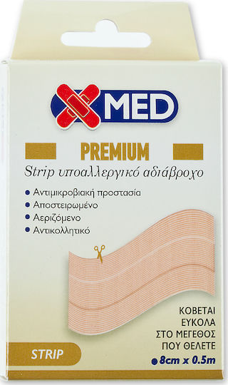 X-Med Wasserdichte und sterilisierte Selbstklebende Bandagen X-Med Premium Strip 500x8cm 1Stück