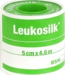 BSN Medical Leukosilk De mătase Bandă de bandajare 5cm x 4.6m