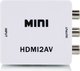 HDMI2AV Konverter HDMI weiblich zu RCA weiblich Weiß