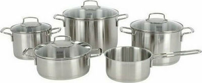 Fissler Barcelona Set de oale din oțel inoxidabil Ασημί 5buc