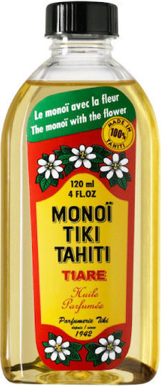 Monoi Tiki Tahiti Tiare Έλαιο Monoi για Πρόσωπο, Μαλλιά και Σώμα με άρωμα Γαρδένια της Ταϊτής 120ml
