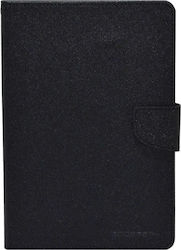 Mercury Fancy Diary Flip Cover Black (iPad mini 1,2,3)