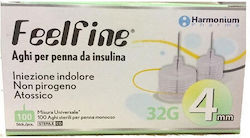 Harmonium Pharma Feelfine 32G x 4mm Βελόνες 32G x 4 100τμχ