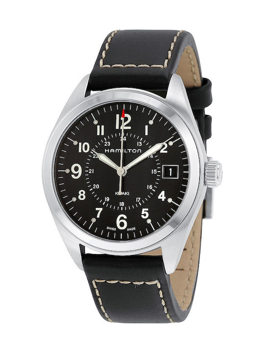 Hamilton Uhr Batterie mit Lederarmband Hamilton Uhr Batterie mit Lederarmband