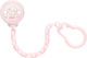 Nuk Chain Pacifier Baby Rose made of Plastic Be...