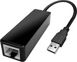 Powertech CAB-U035 USB-C Αντάπτορας Δικτύου για Ενσύρματη σύνδεση Gigabit Ethernet