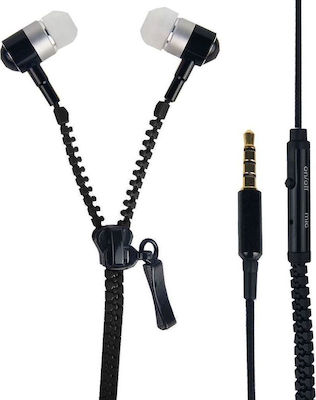 Amazing Zip In-ear Handsfree με Βύσμα 3.5mm Μαύρο