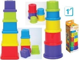 Fun Time Stacking Toy Ποτηράκια Δραστηριοτήτων for 12++ Months