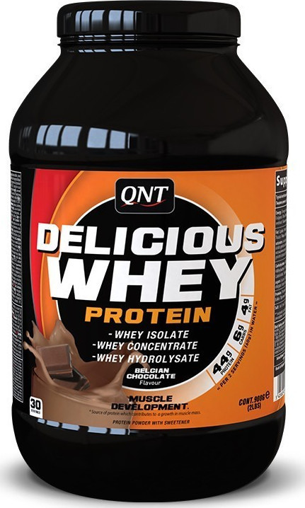 Qnt Delicious Whey Πρωτεΐνη Ορού Γάλακτος με Γεύση Σοκολάτα 908gr Skroutzgr 7542