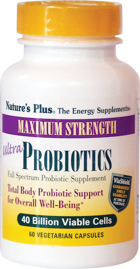 Nature's Plus Probiotics Ultra with Probiotics and Prebiotics 60 veg. caps